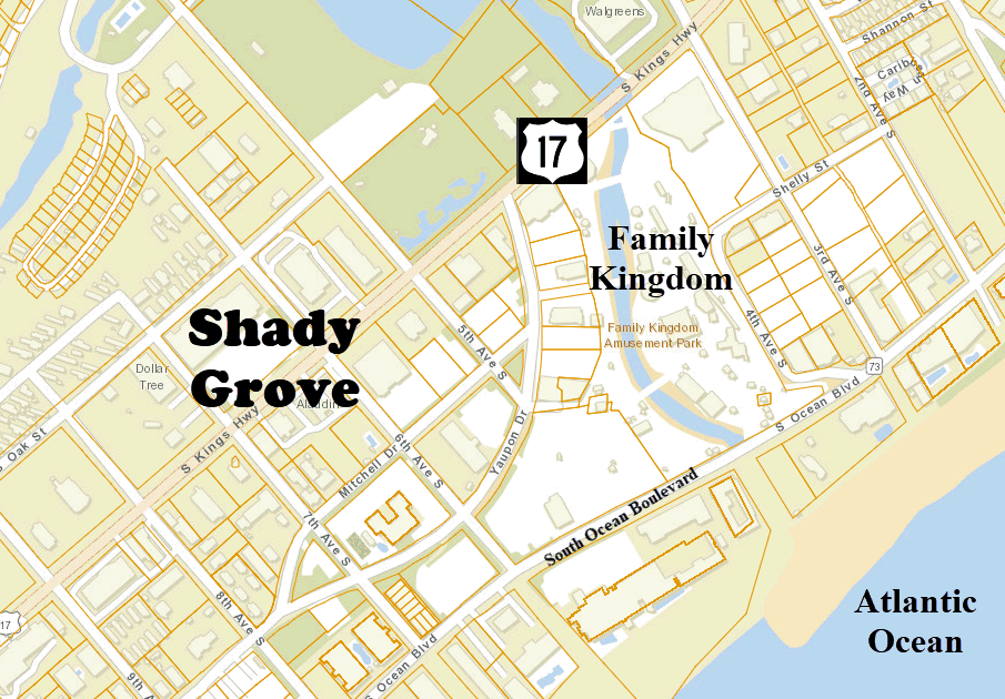 Shady Grove 55 plus community in Myrtle Beach